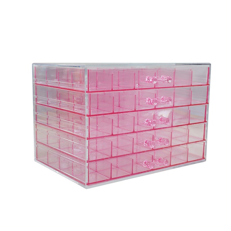 Shopclassyshop 5 Drawer 120 slot jewerly box anti-oxidation earring multi grid ring storage box