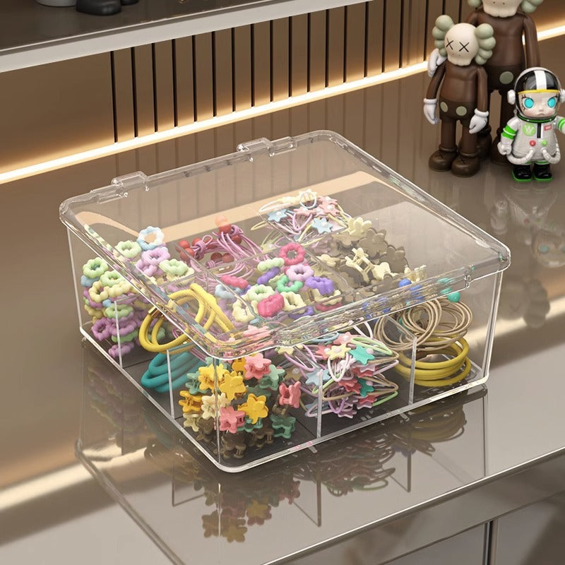 Shopclassyshop Acrylic desktop cosmetic storage box skincare mask lipstick perfume storage Snack organizer