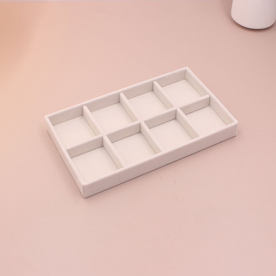 Shopclassyshop 18 Compartment Jewelry Box Velvet Ring Earrings Empty Plate Display Tray customize