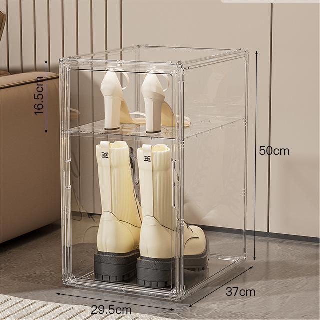 Shopclassyshop Acrylic Labubu Doll plush toy storage display box angel stackable doll dust-proof