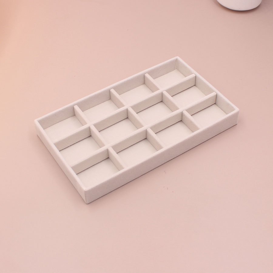 Shopclassyshop 18 Compartment Jewelry Box Velvet Ring Earrings Empty Plate Display Tray customize