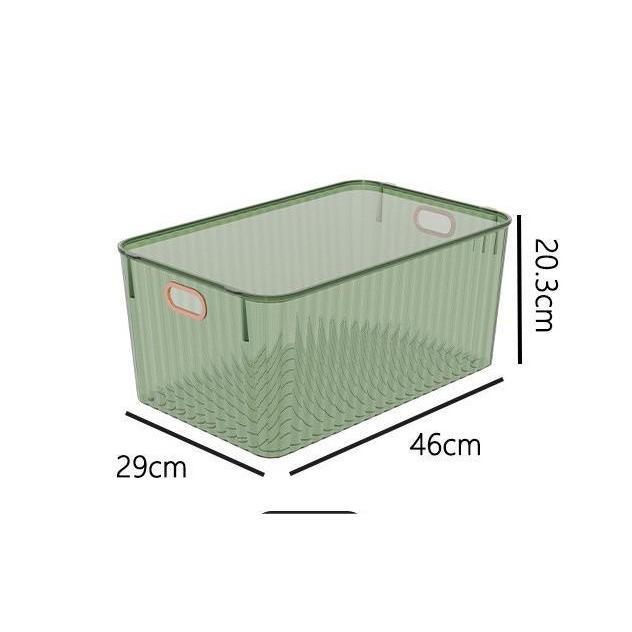 Shopclassyshop Transparent Dustproof Storage Box with Lid Large Capacity Desktop Cosmetic Organizer Storage Box